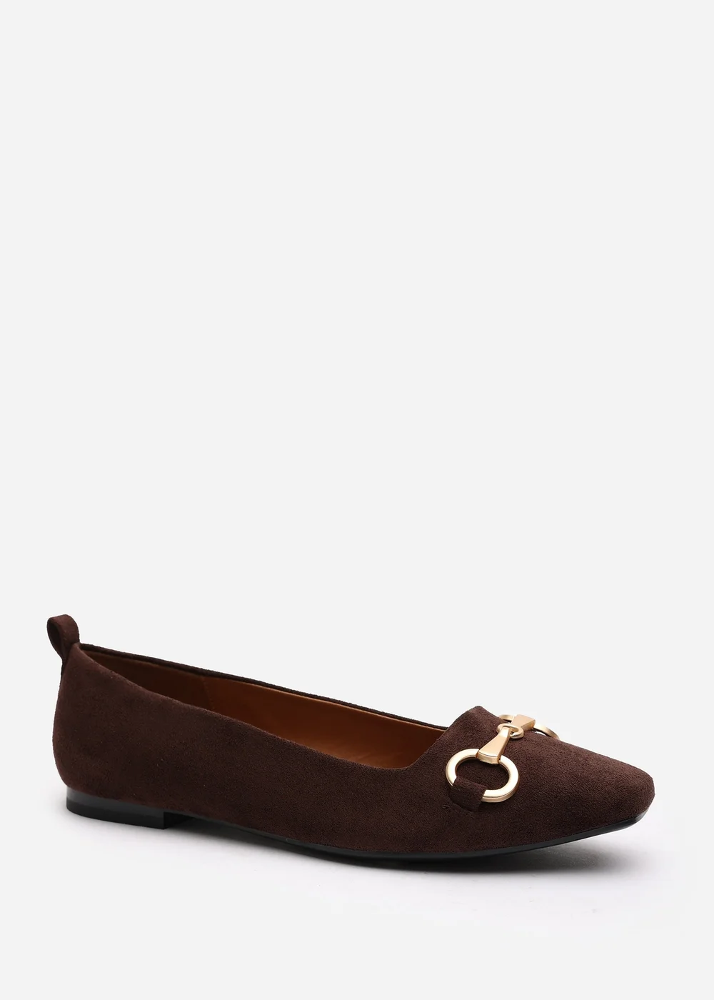 Where's That From Kira Brown Faux Suede Flat Pumps - 7 Image 3