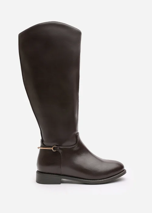 Where's That From Monroe Dark Brown Knee High Boots - 4 Image 1