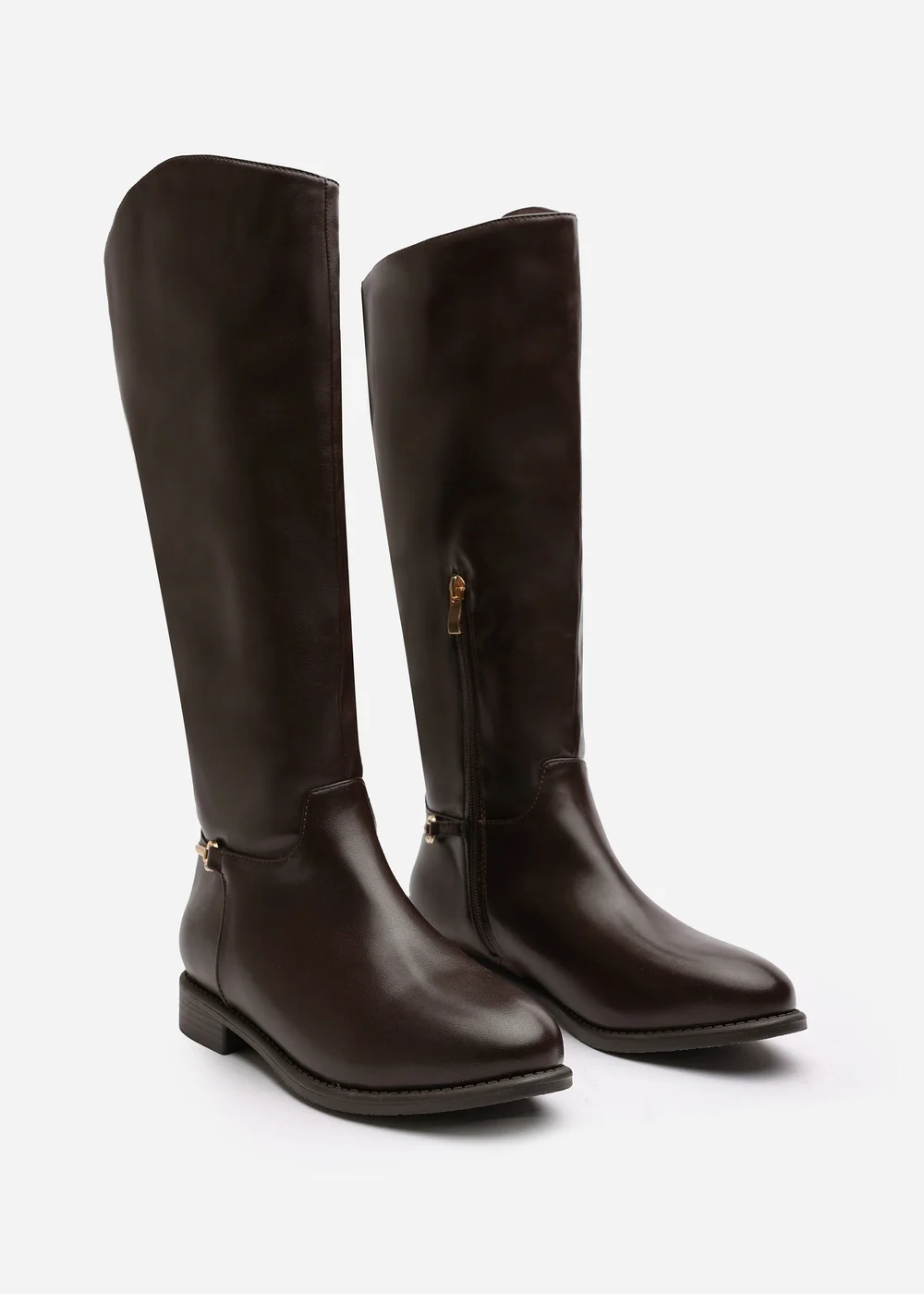 Where's That From Monroe Dark Brown Knee High Boots - 4 Image 4