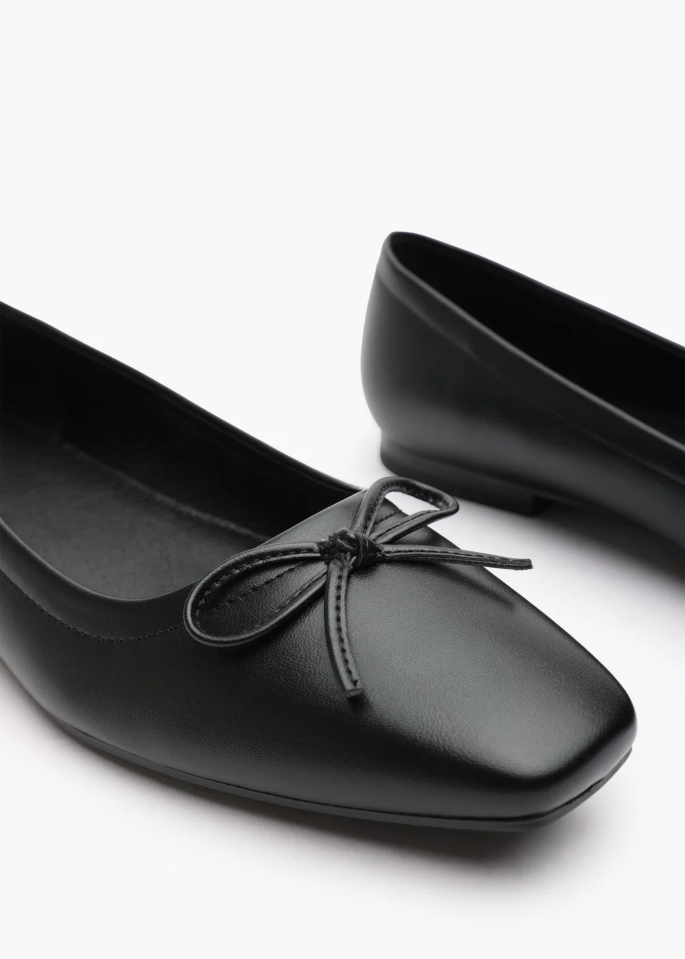 Where's That From Lauren Black PU Flat Pumps - 3 Image 5