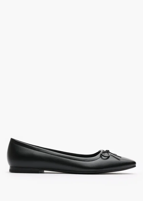 Where's That From Lauren Black PU Flat Pumps - 3 Image 1