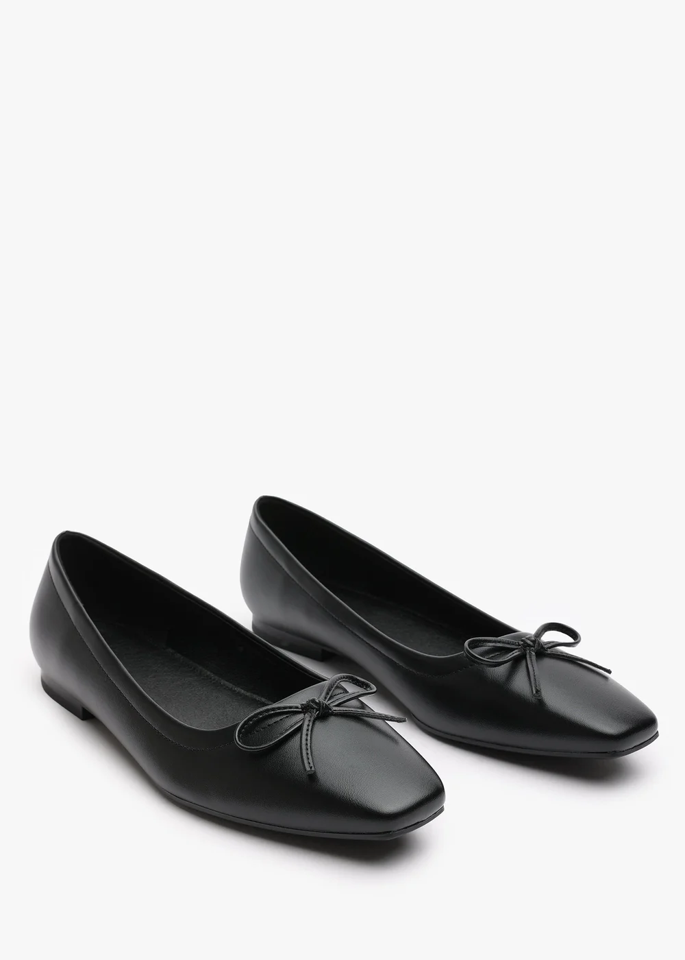 Where's That From Lauren Black PU Flat Pumps - 3 Image 4