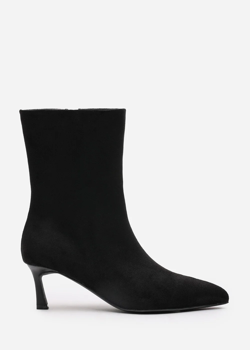 Where's That From Nyla Black PU Ankle Heeled Boots - 7 Image 2