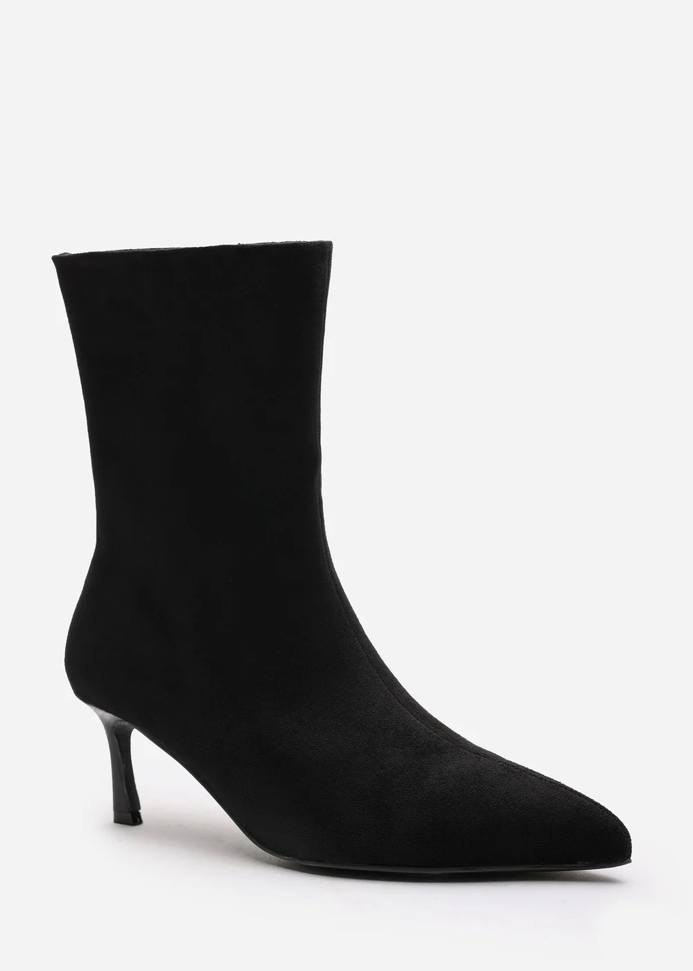 Where's That From Nyla Black PU Ankle Heeled Boots - 7 Image 3