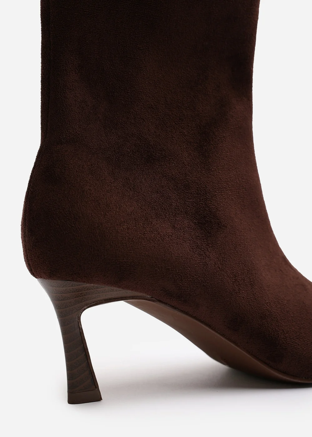 Where's That From Nyla Dark Brown PU Ankle Heeled Boots - 8 Image 5