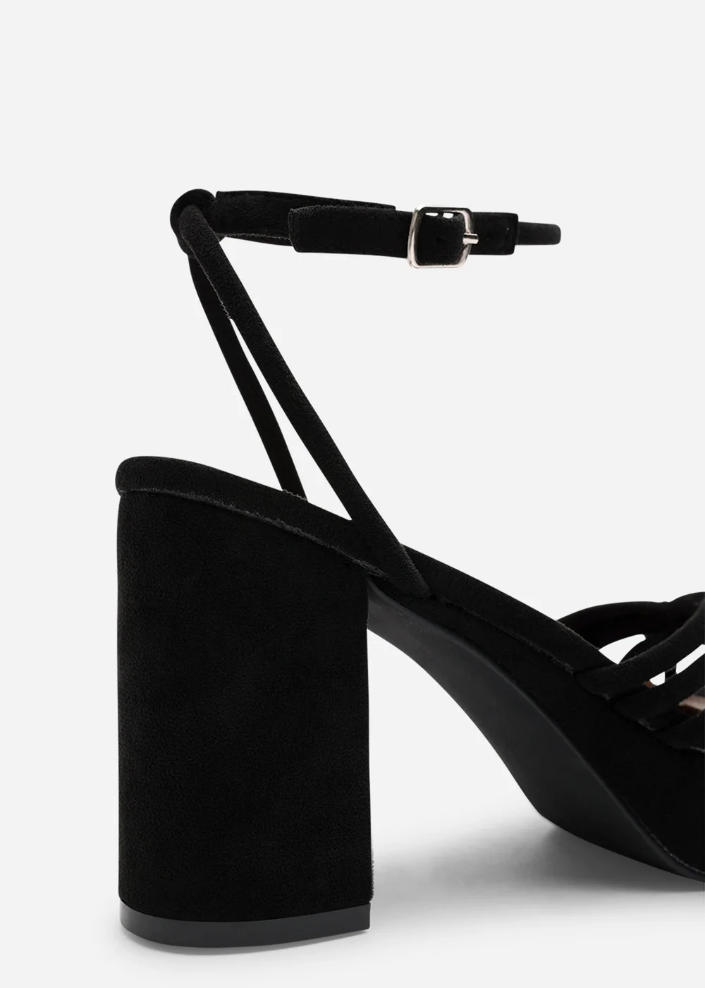 Wheres That From Bronte Black Faux Suede Platform Sandals - 8 Image 3