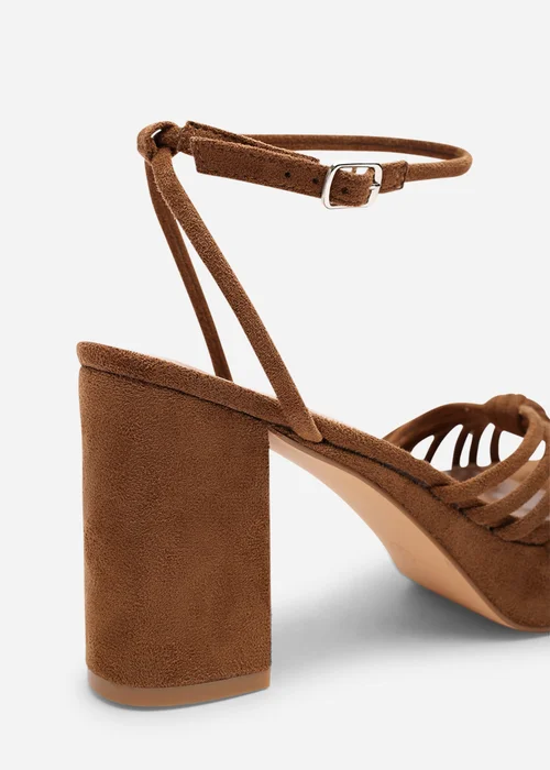 Wheres That From Bronte Cognac Faux Suede Platform Sandals - 8 Image 4