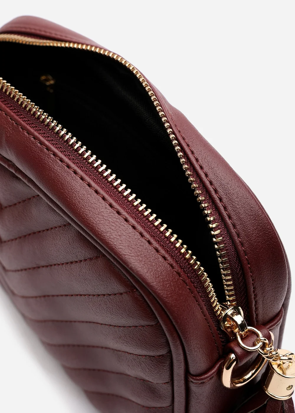 Where’s That From Ange Dark Brown Quilted Crossbody Bag - Size 7 Image 4