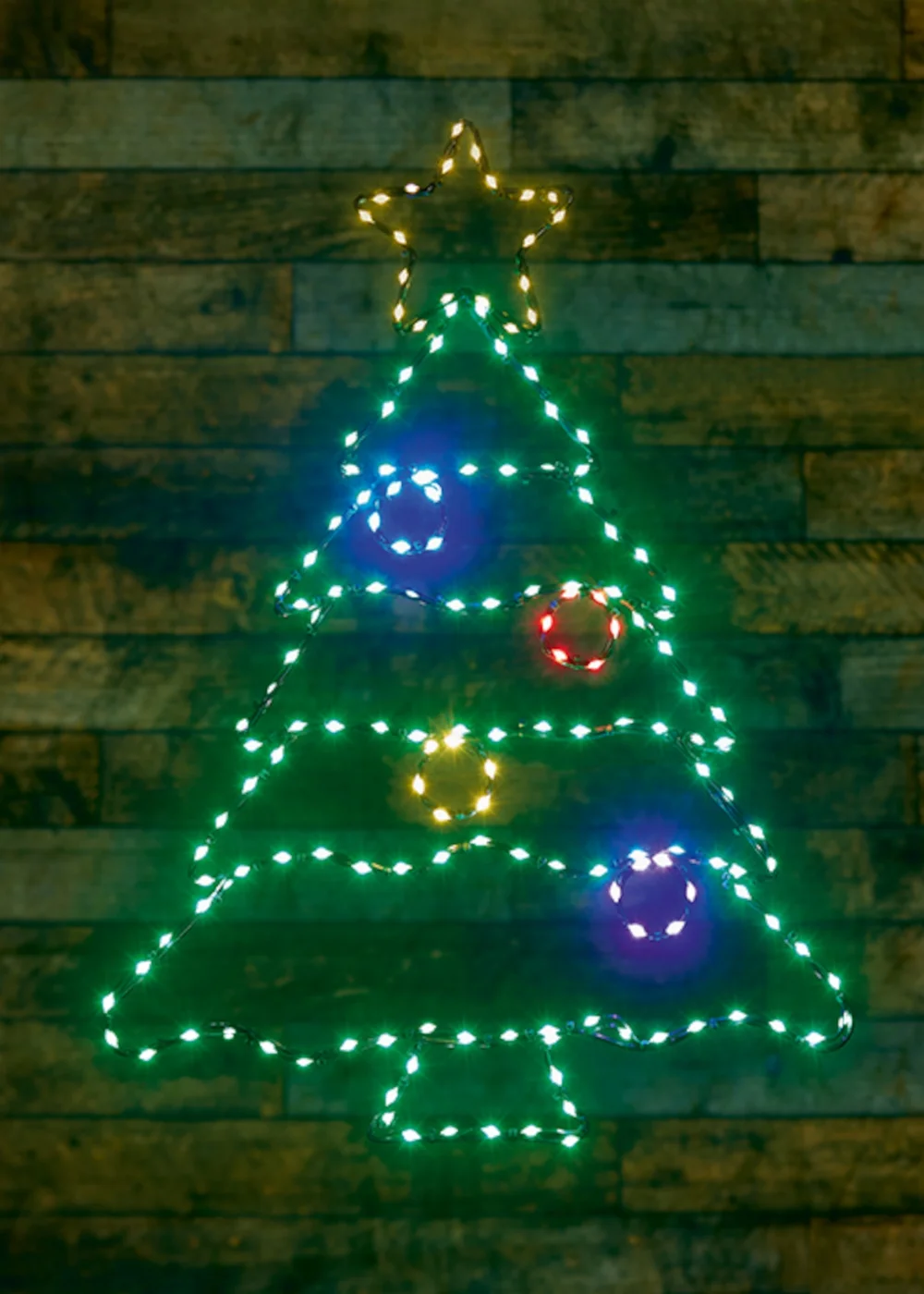 Premier DecorationsTwinkling Flexibrights Christmas Tree Wall Motif - One Size Image 2