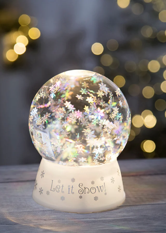 Premier Decorations Snowflake Water Spinner Globe