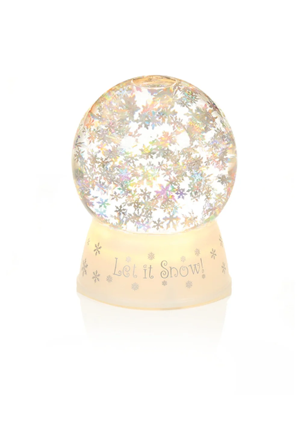 Premier Decorations Snowflake Water Spinner Globe - One Size Image 1