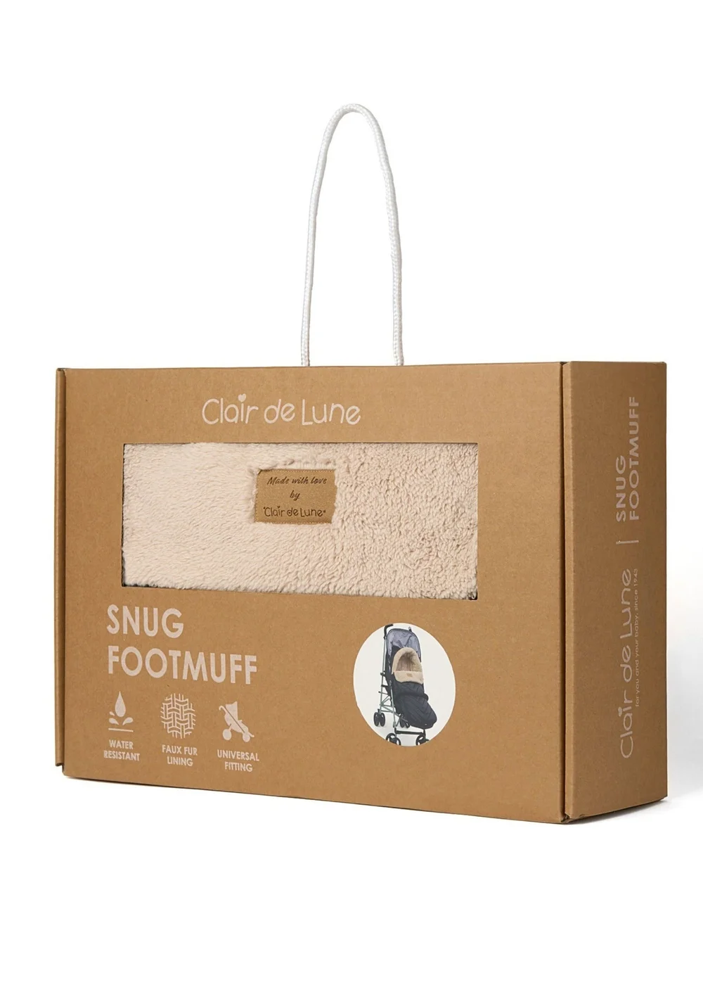 Clair de Lune Snug Footmuff Black - One Size Image 5
