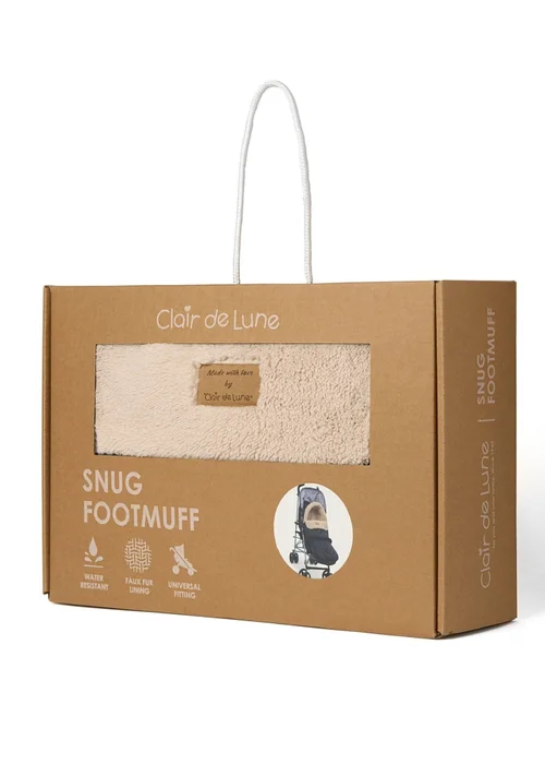 Clair de Lune Snug Footmuff Black - One Size Image 5