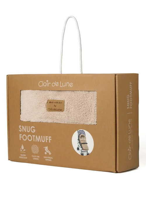 Clair de Lune Snug Footmuff Beige - One Size Image 5