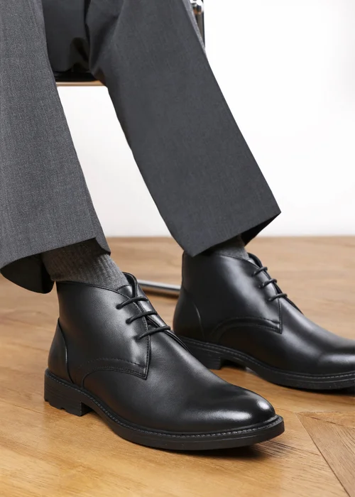 Where's That From Blake Black Lace Up Ankle Boots - 12 Image 2