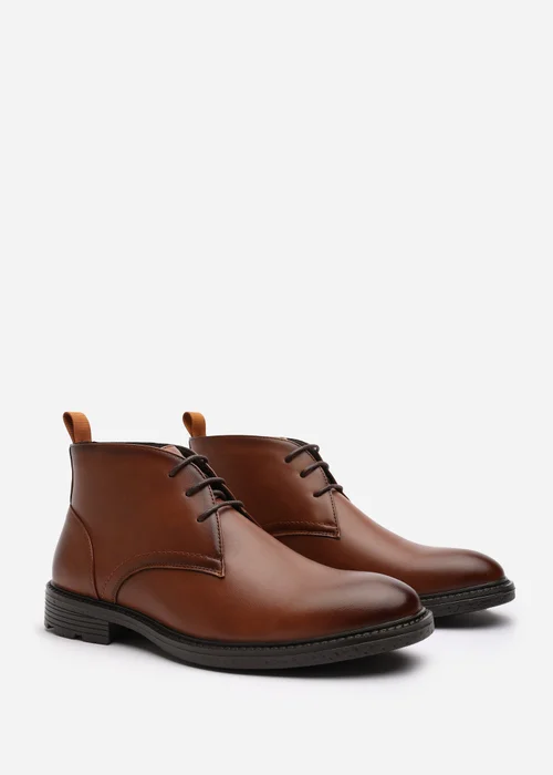 Where's That From Blake Tan Lace Up Ankle Boots - 12 Image 3