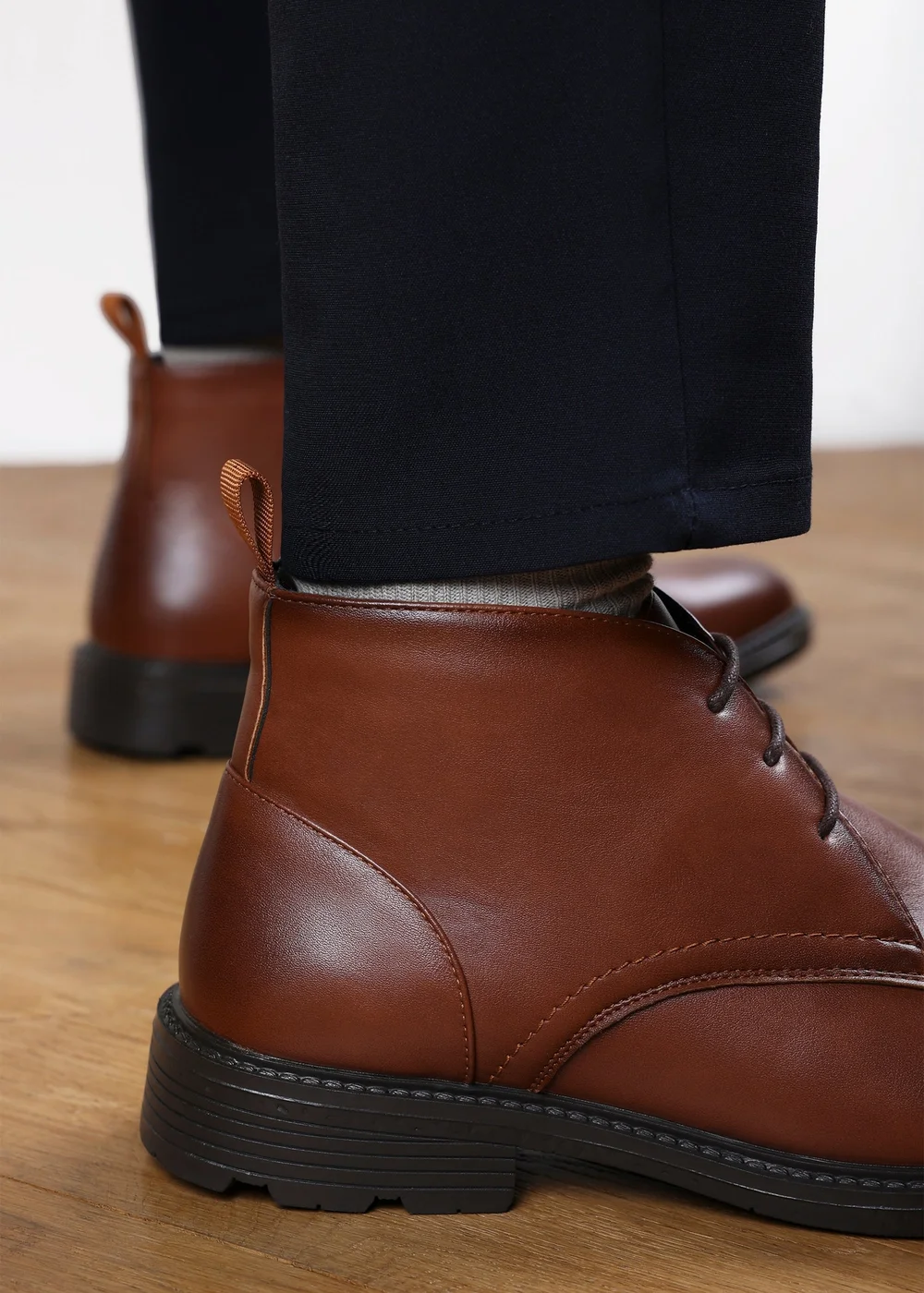 Where's That From Blake Tan Lace Up Ankle Boots - 12 Image 6
