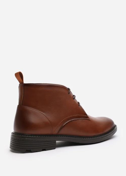 Where's That From Blake Tan Lace Up Ankle Boots - 12 Image 4