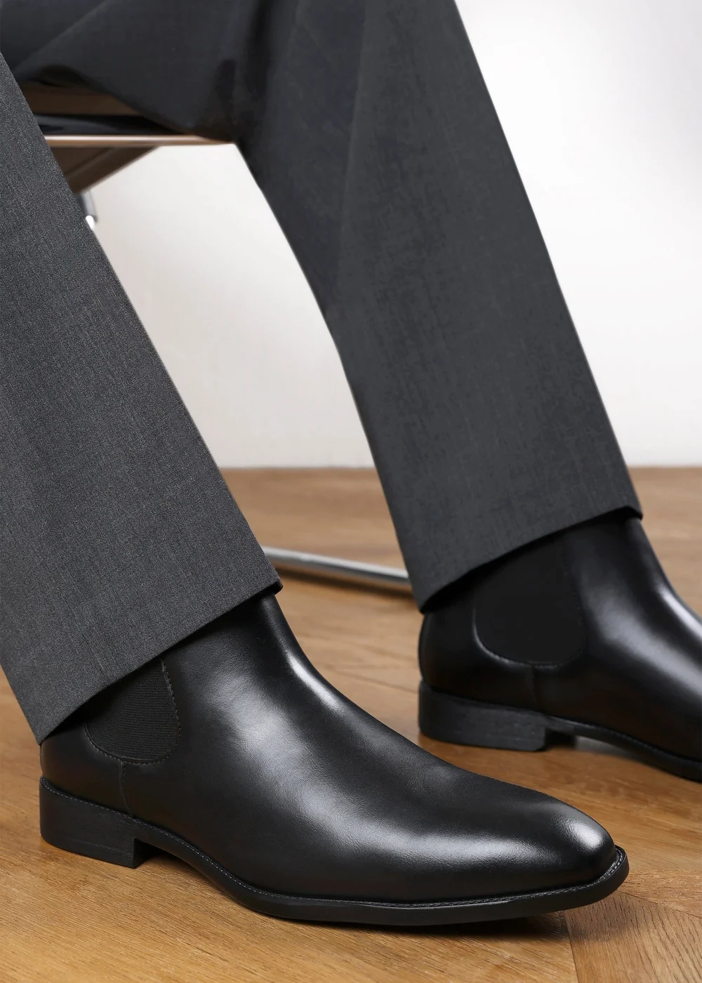 Where's That From Mason Black Mens Chelsea Ankle Boots - 10 | Matalan Where's That From Mason Black Mens Chelsea Ankle Boots - 10 | Matalan