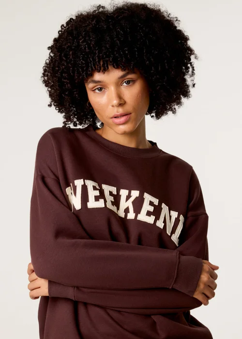 Blue Vanilla Brown Weekend Sweatshirt - L/XL Image 2