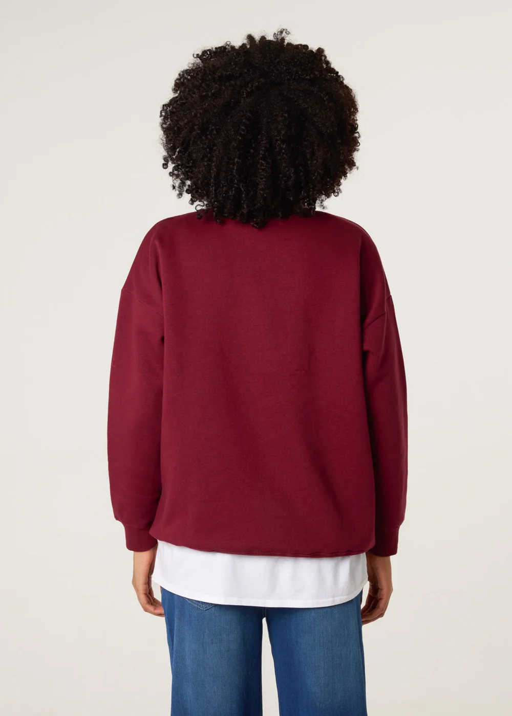 Blue Vanilla Burgundy Weekend Sweatshirt - L/XL Image 4