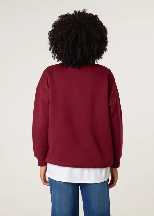Blue Vanilla Burgundy Weekend Sweatshirt - L/XL Image 4