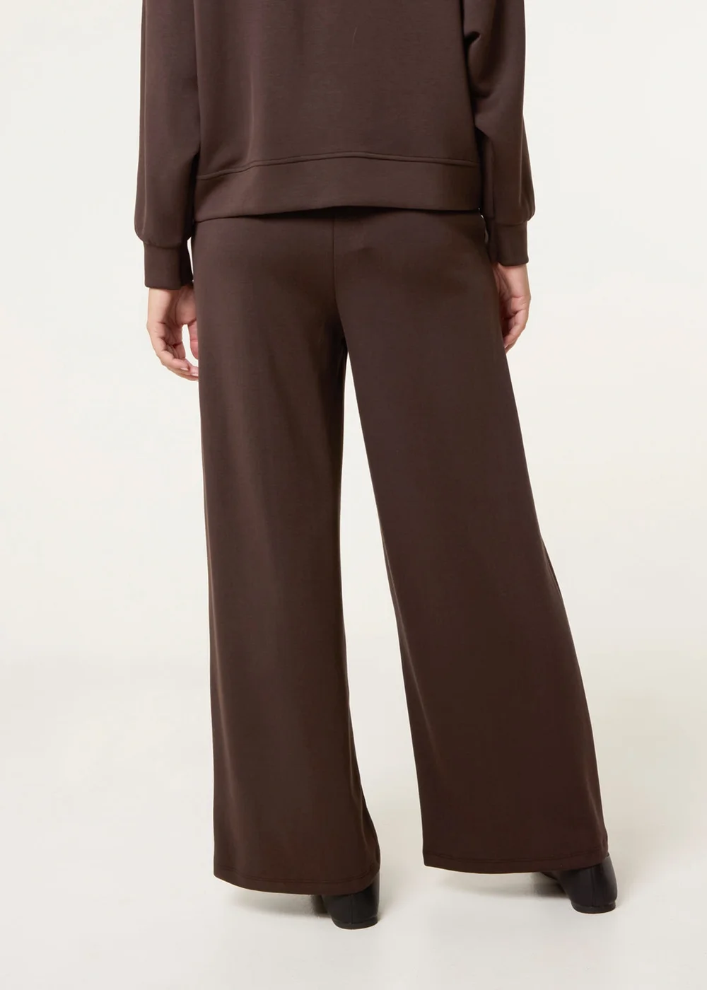 Blue Vanilla Brown Wide Leg Joggers - S/M Image 4