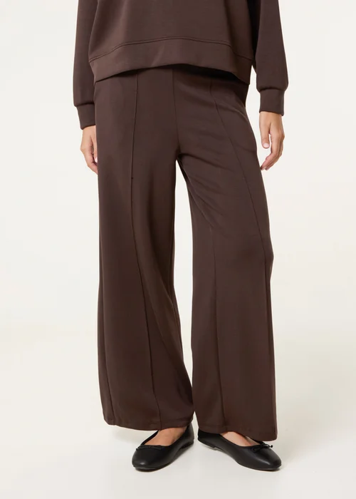 Blue Vanilla Brown Wide Leg Joggers - S/M Image 1