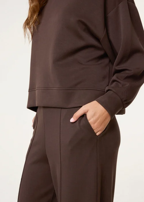 Blue Vanilla Brown Wide Leg Joggers - S/M Image 3