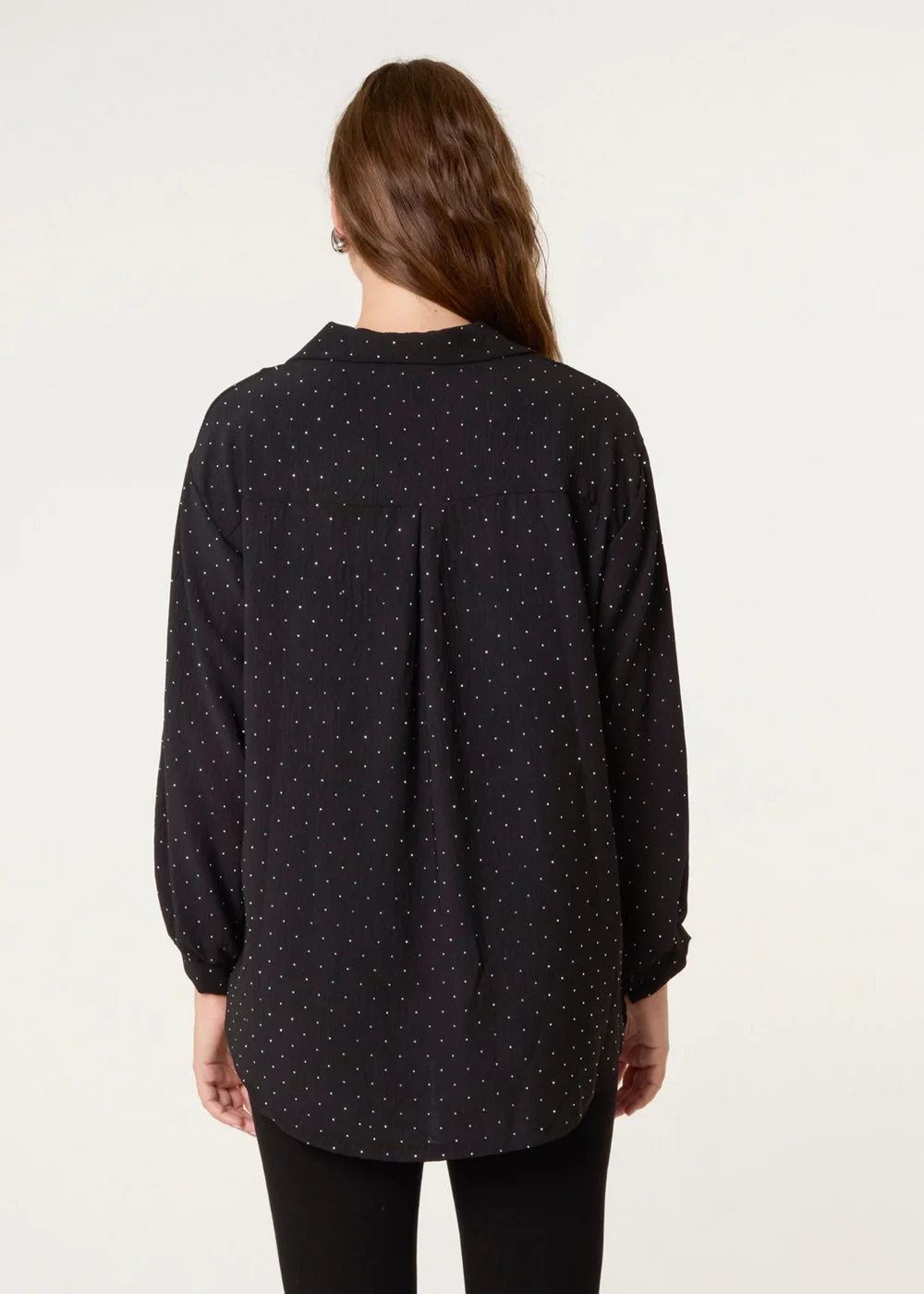 Blue Vanilla Black Diamante Shirt - One Size Image 4