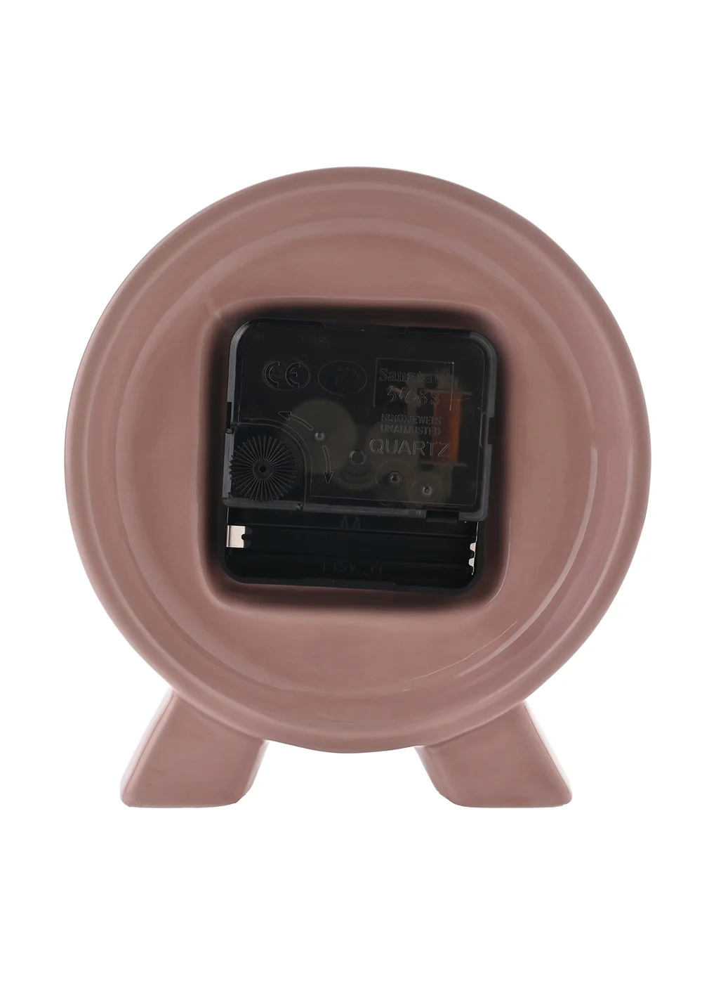 Interval Ceramic Mantle Clock Pink Clay - One Size Image 4
