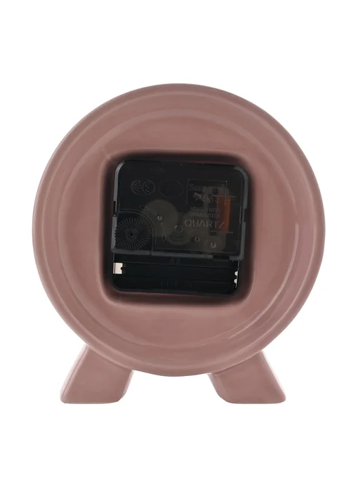 Interval Ceramic Mantle Clock Pink Clay - One Size Image 4