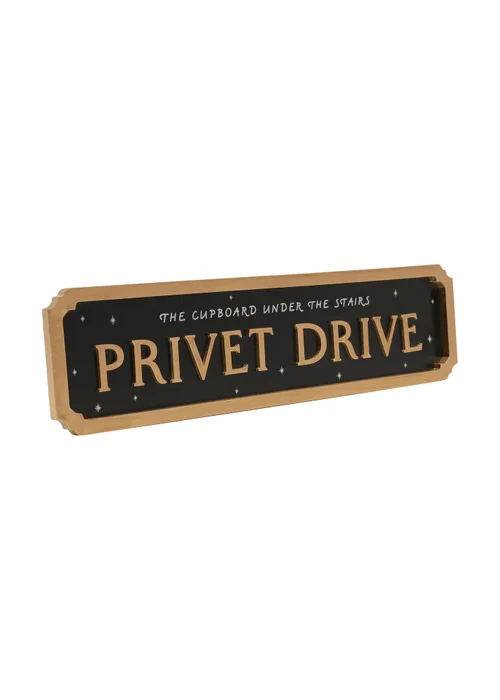 Harry Potter Warner Bros Alumni Black Street Sign Privet Drive - One Size Image 3
