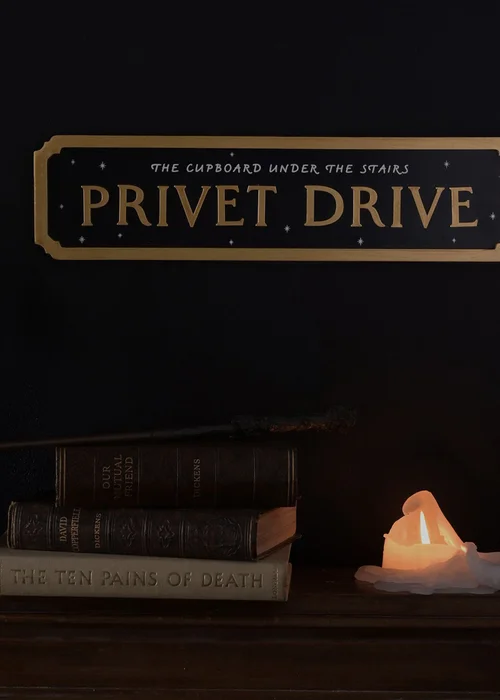 Harry Potter Warner Bros Alumni Black Street Sign Privet Drive - One Size Image 2