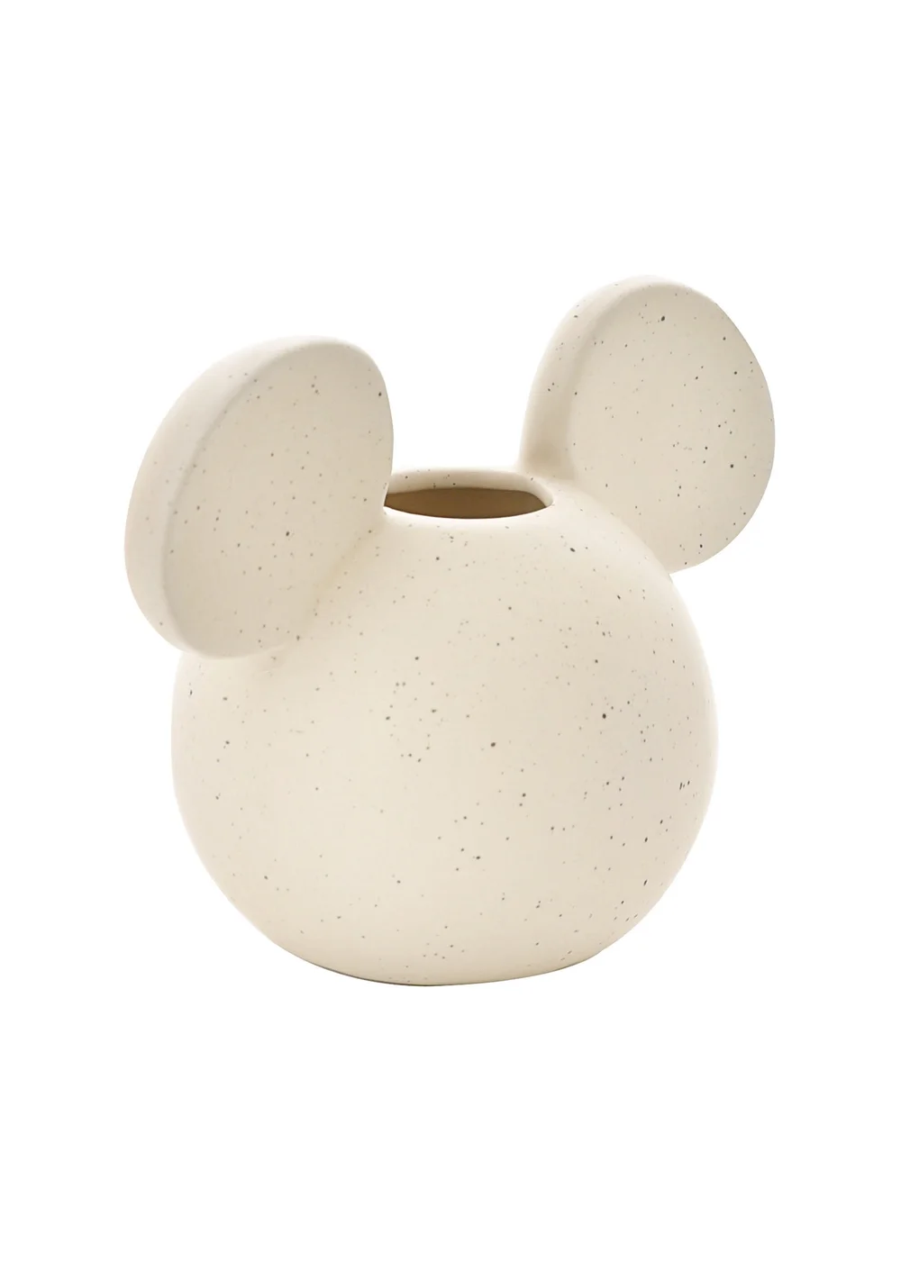 Disney Mickey Cream Head Vase Natural Speckle - One Size Image 3