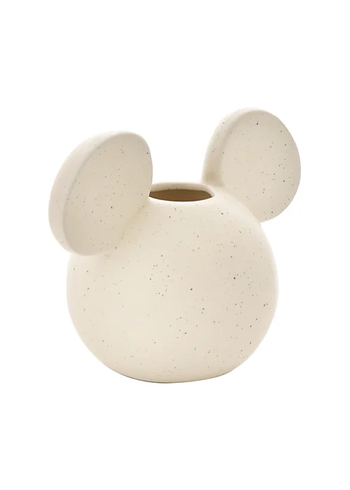 Disney Mickey Cream Head Vase Natural Speckle - One Size Image 3