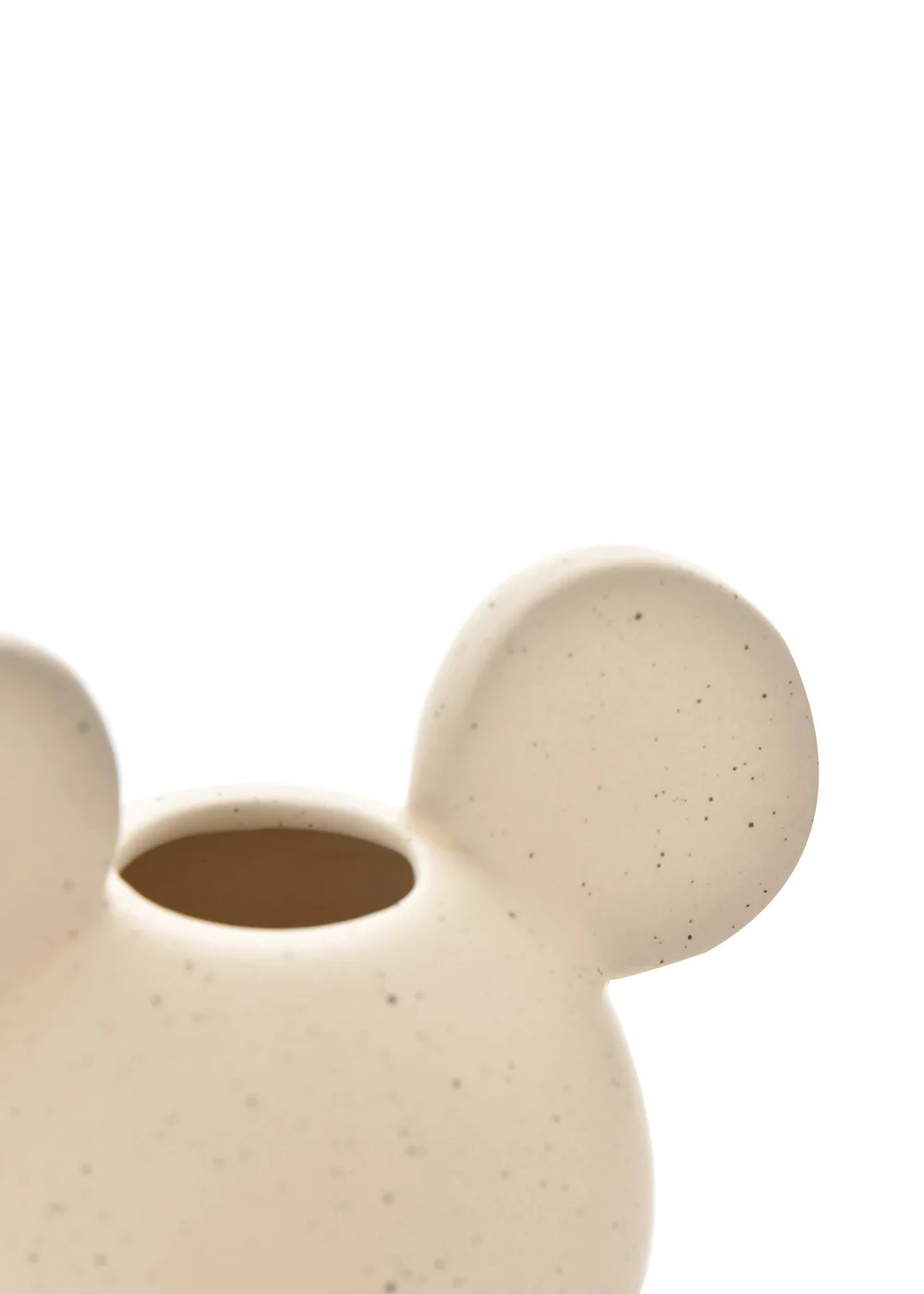 Disney Mickey Cream Head Vase Natural Speckle - One Size Image 5