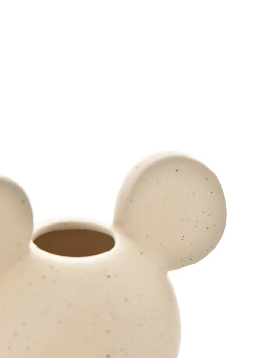 Disney Mickey Cream Head Vase Natural Speckle - One Size Image 5