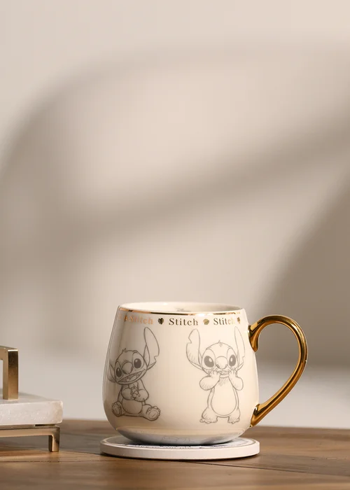 Disney Classic White Collectable Mug Stitch - One Size Image 1