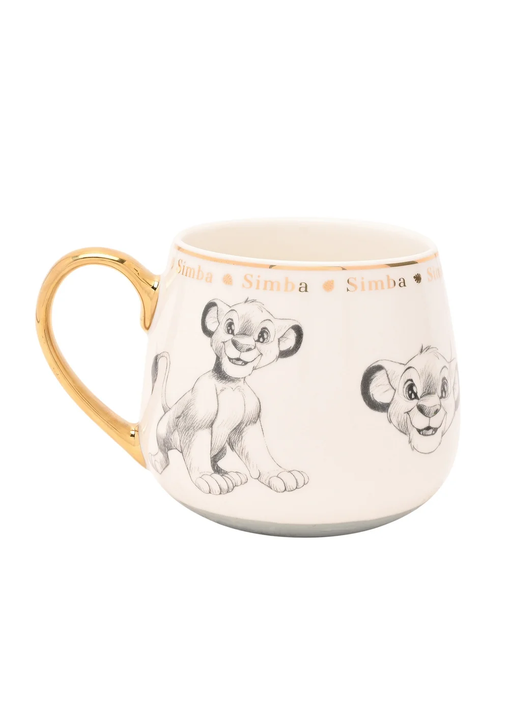 Disney Classic Collectable White Mug Simba - One Size Image 3