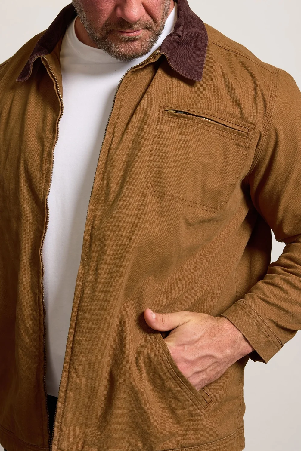 BadRhino Brown Canvas Worker Jacket - XL Image 5