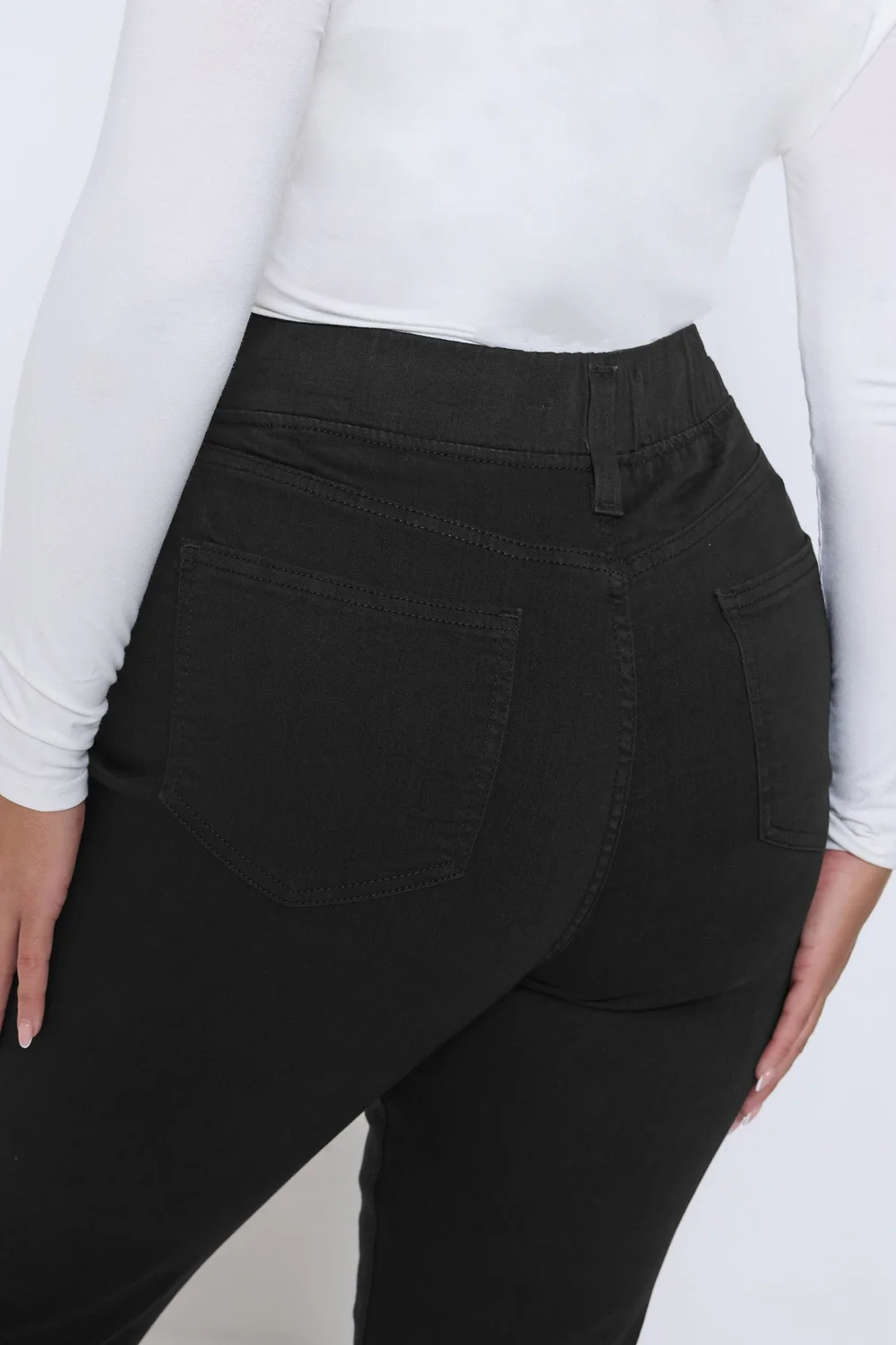 Yours Curve Black Bootcut Jeggings - 16 Image 5