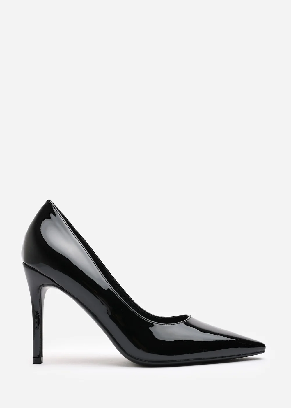 Where's That From Mireille Black Patent Wide-Fit Stiletto Heels - 4 Image 2