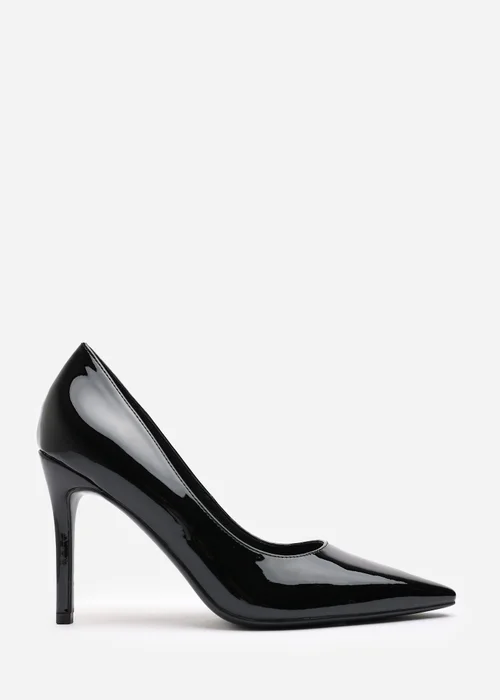 Where's That From Mireille Black Patent Wide-Fit Stiletto Heels - 4 Image 2