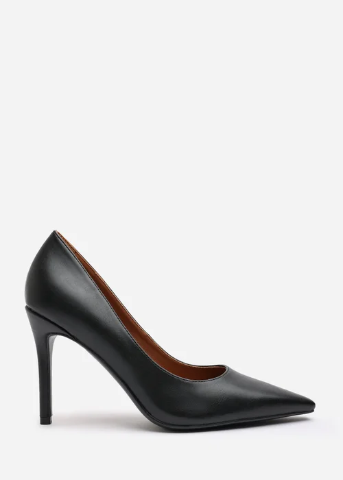 Where's That From Mireille Black PU Stiletto Heels - 7 Image 2