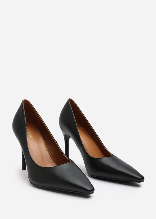 Where's That From Mireille Black PU Stiletto Heels - 7 Image 4