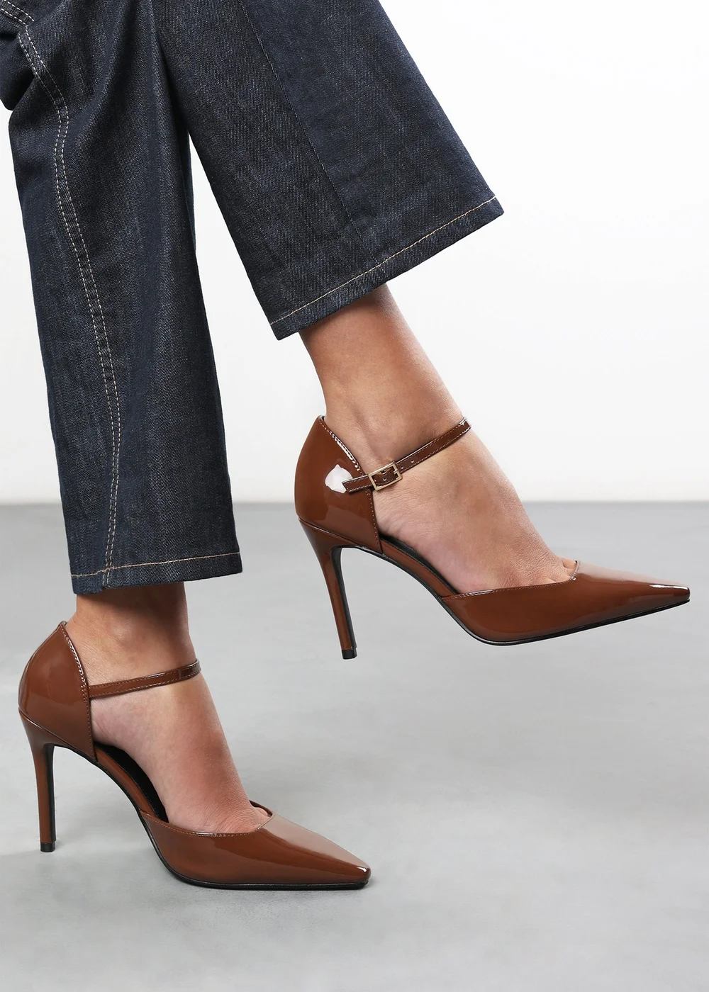 Where's That From Tiana Brown Pointed Court Heels - 9 Image 1
