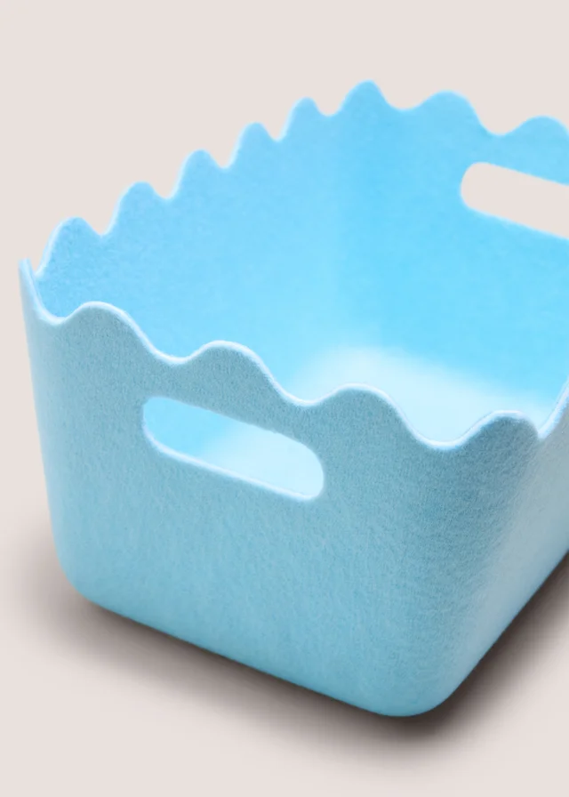 Blue Medium Felt Storage Tray