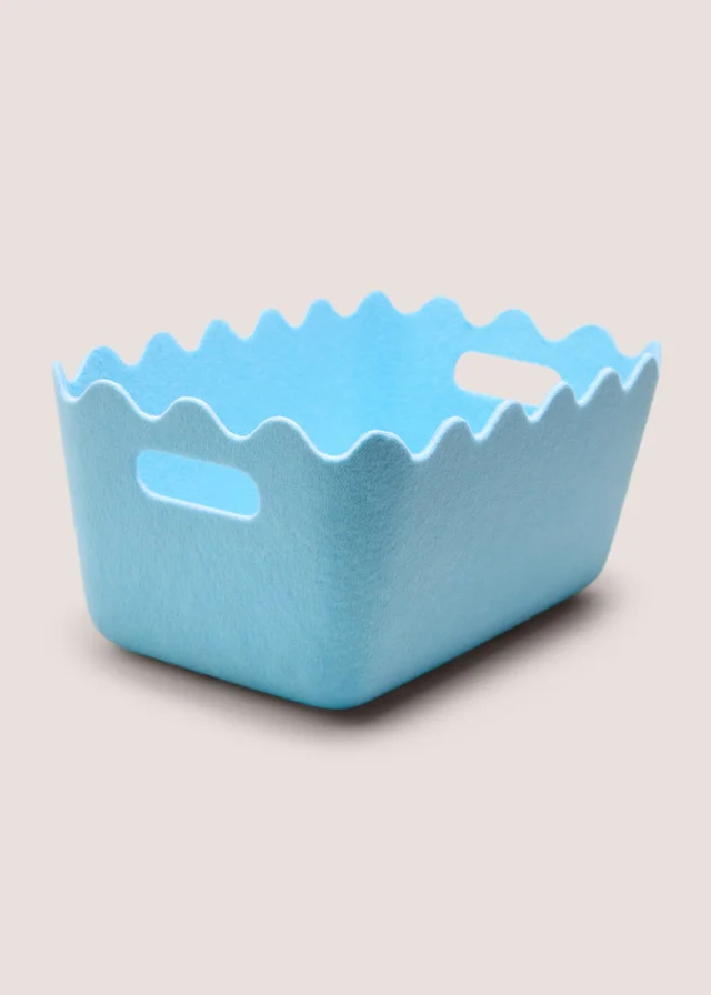 Blue Medium Felt Storage Tray
