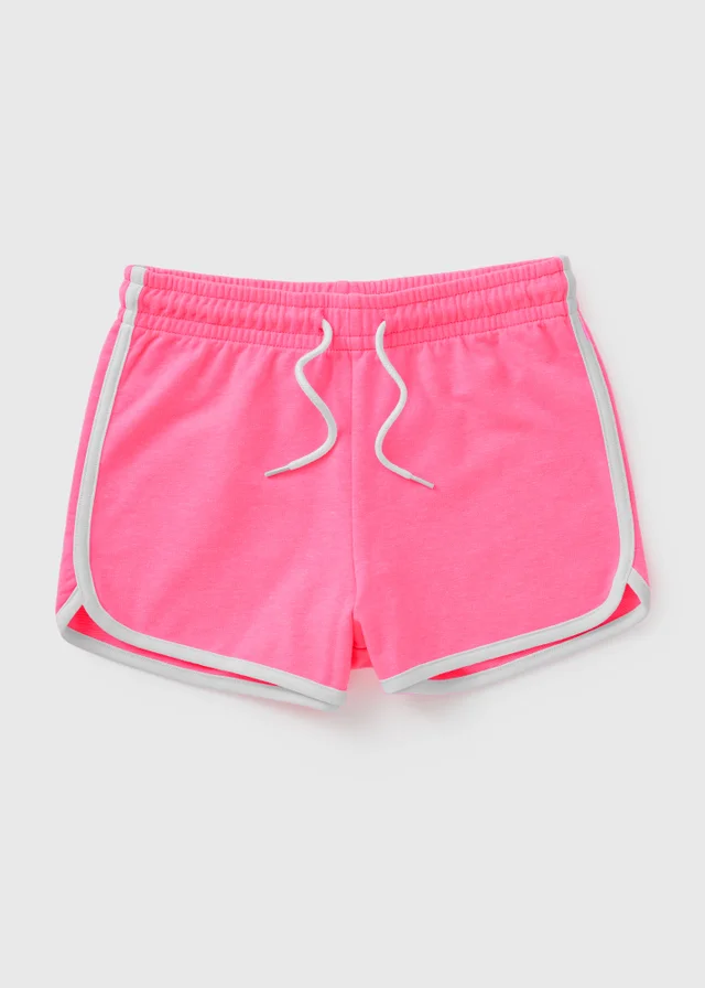 Girls Pink Runner Shorts (7-15yrs)